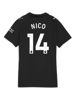 Manchester City Nico Gonzalez #14 Zenski Gostujuci Dres 2025-26 Kratak Rukavima